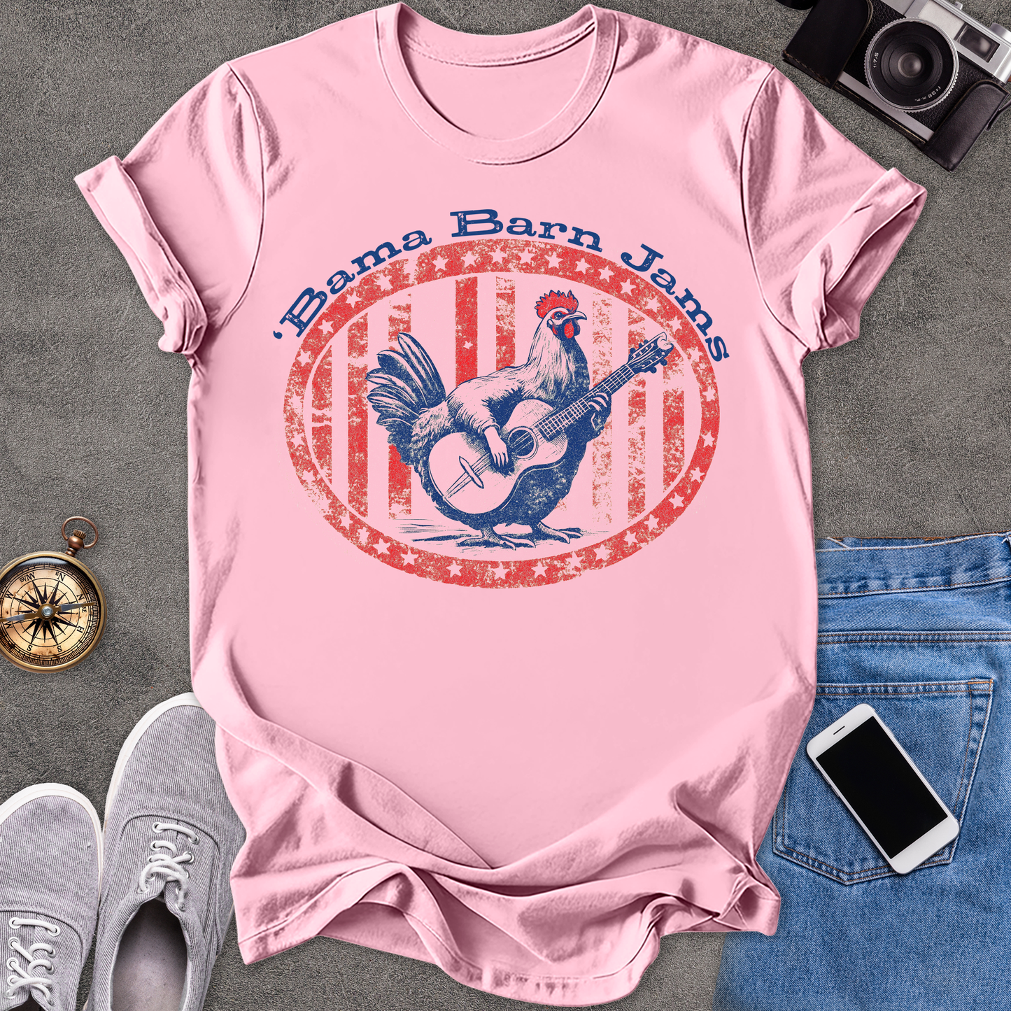 'Bama Barn Jams | Unisex Softstyle T-Shirt | Fun and Casual Music Lover Tee