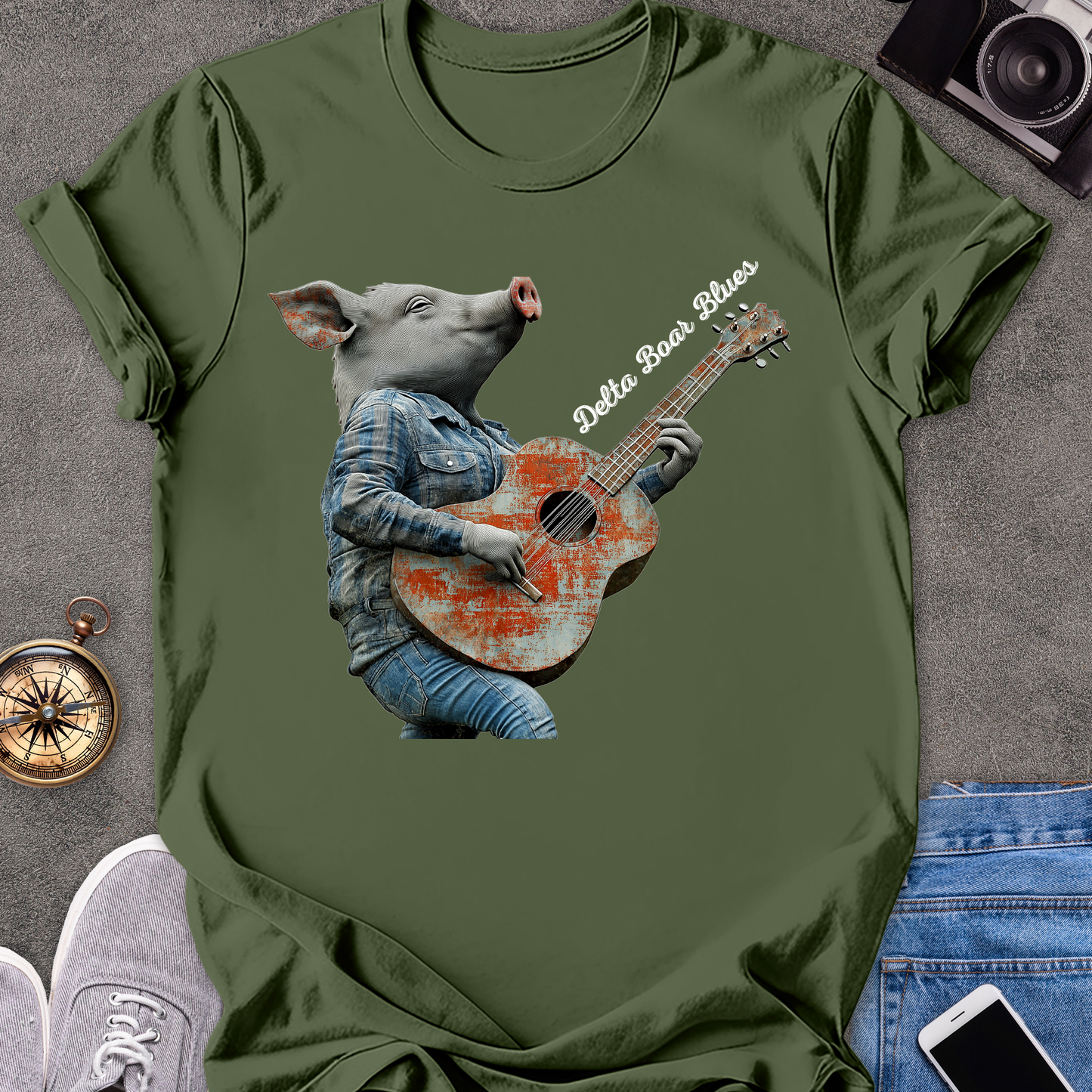 Delta Boar Blues | Unisex Softstyle T-Shirt | Southern Travel Tee