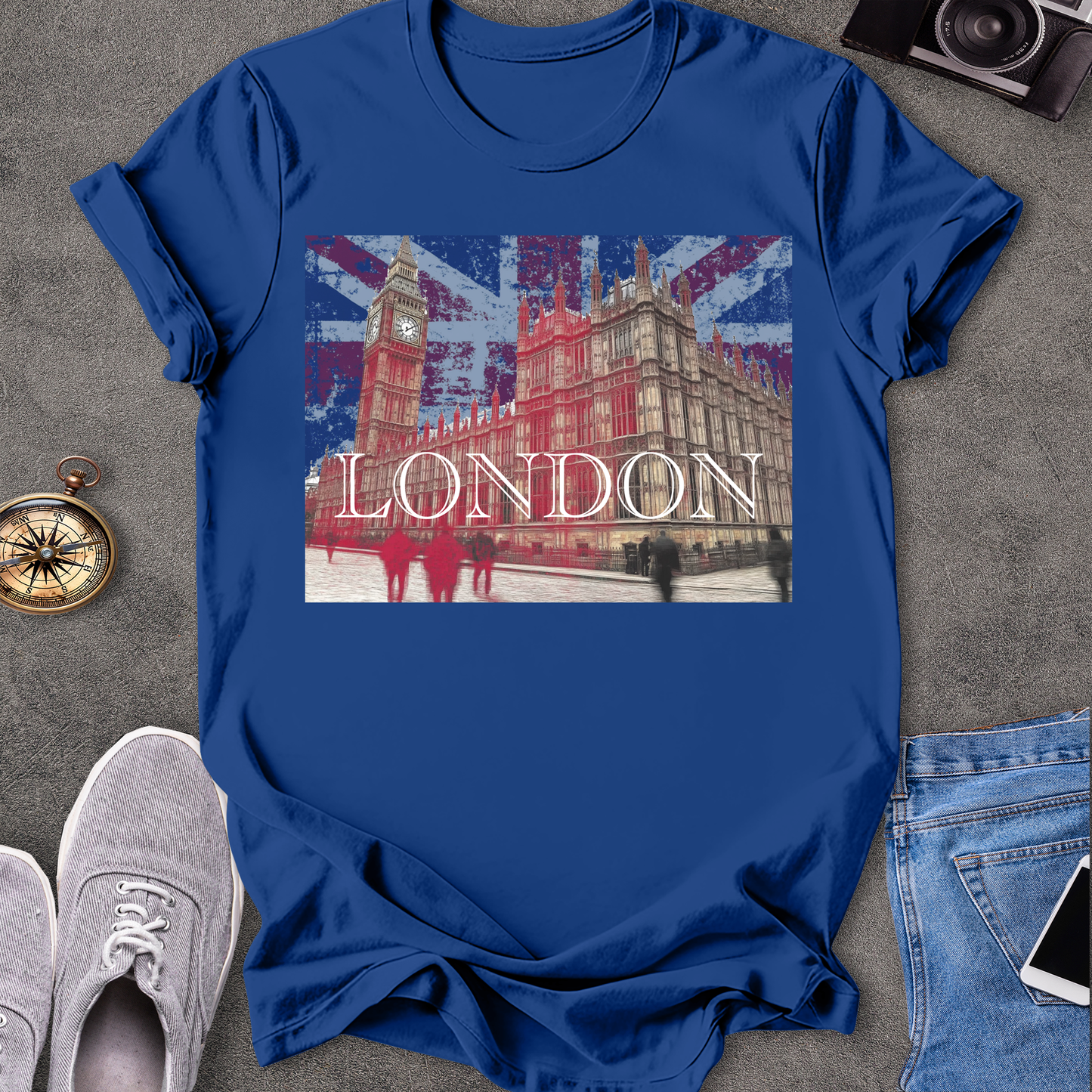 London - Big Ben and Parliment T-Shirt