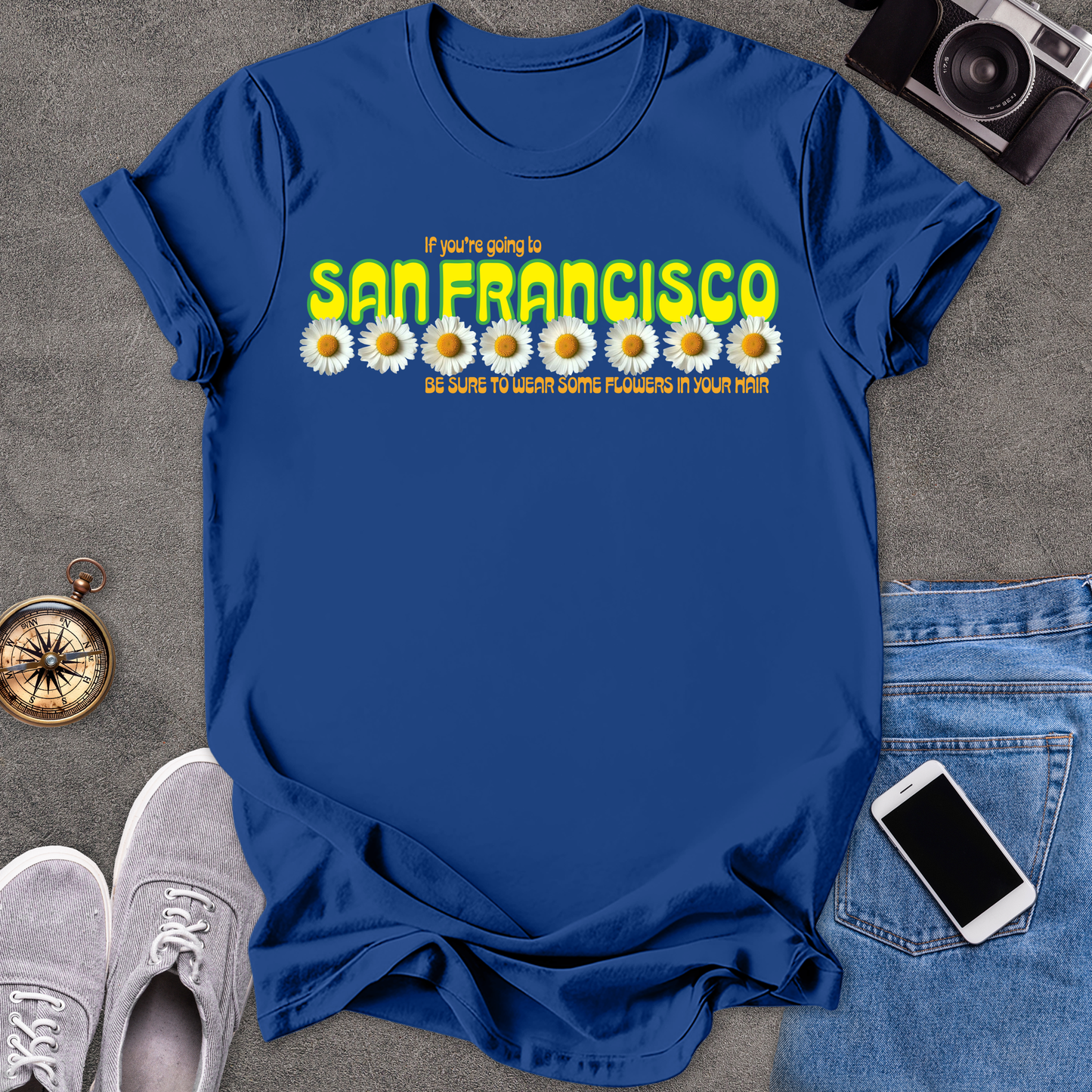 If You're Going To San Francisco, Be Sure To Wear Some Flowers In Your Hair | Unisex Softstyle T-Shirt | Travel Lover Tee