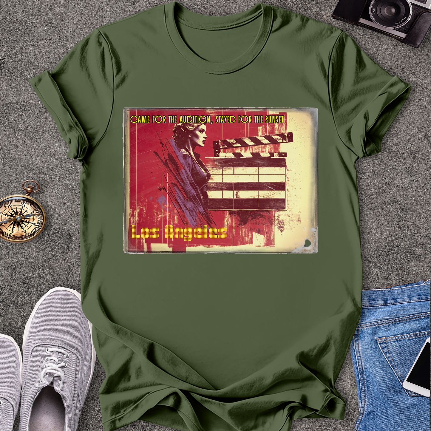 Came For The Audtion, Stayed For The Sunset, Los Angels T-Shirt