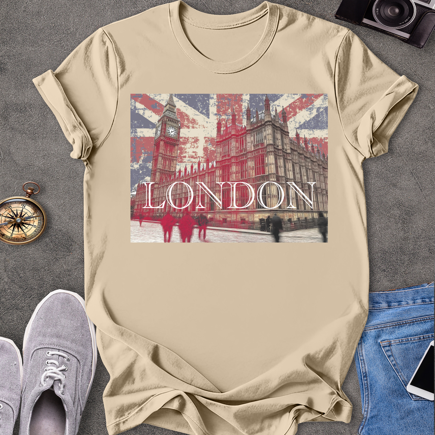 London - Big Ben and Parliment T-Shirt