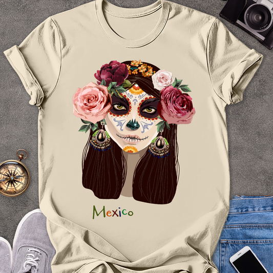 Mexico | Unisex Softstyle T-Shirt | Day of the Dead Tee