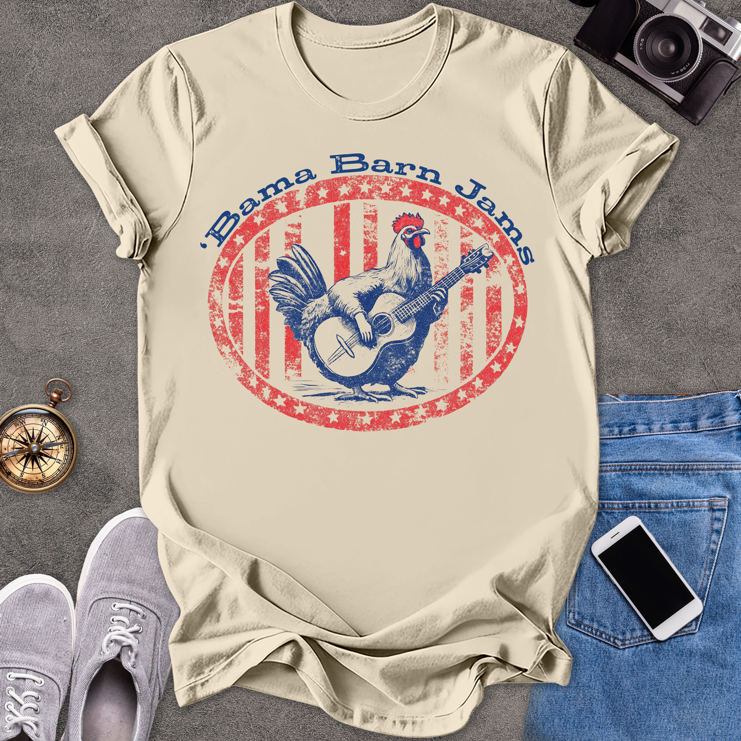 'Bama Barn Jams | Unisex Softstyle T-Shirt | Fun and Casual Music Lover Tee