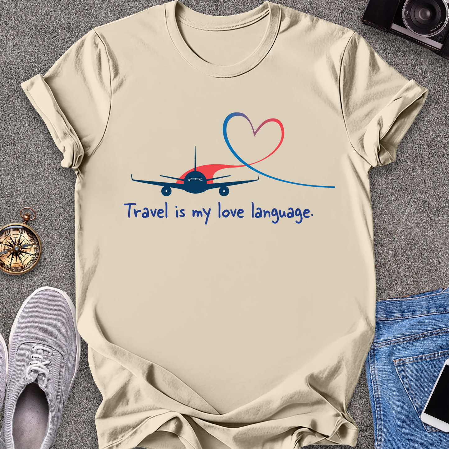 Travel Love Plane Unisex T-Shirt