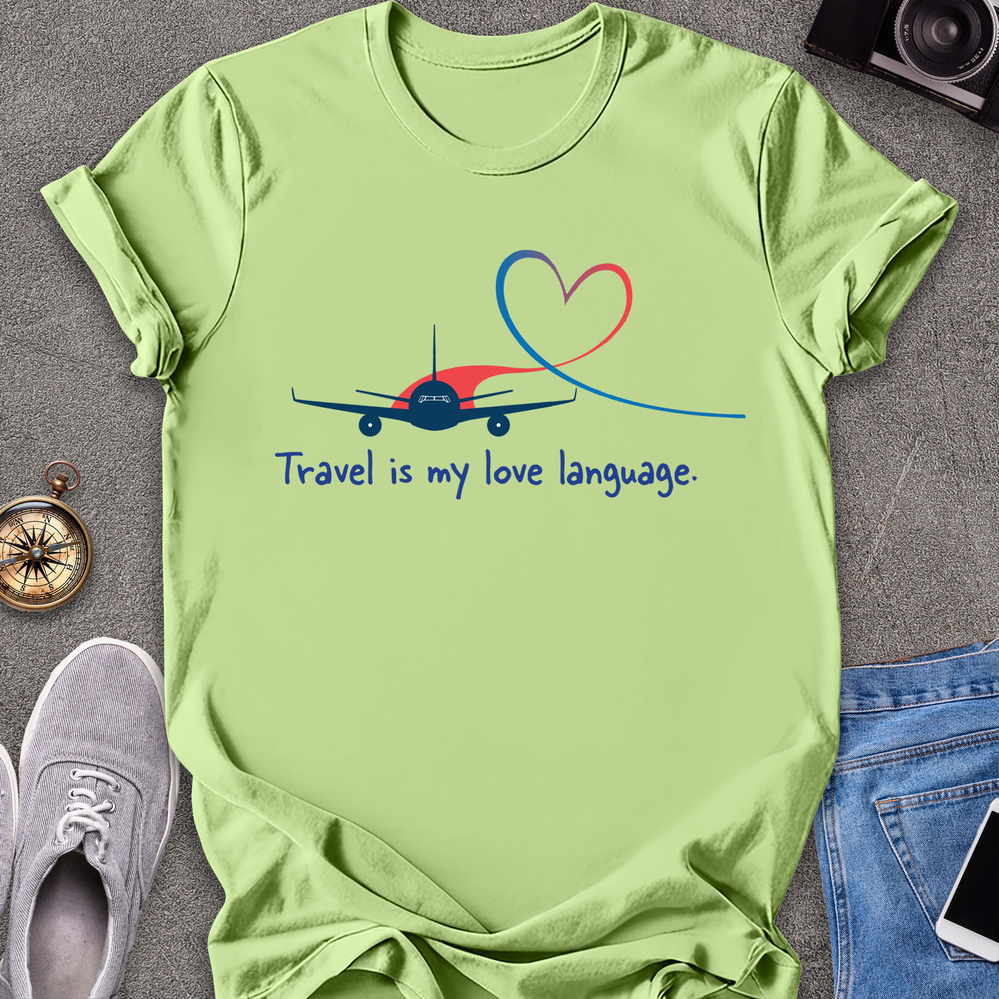 Travel Love Plane Unisex T-Shirt