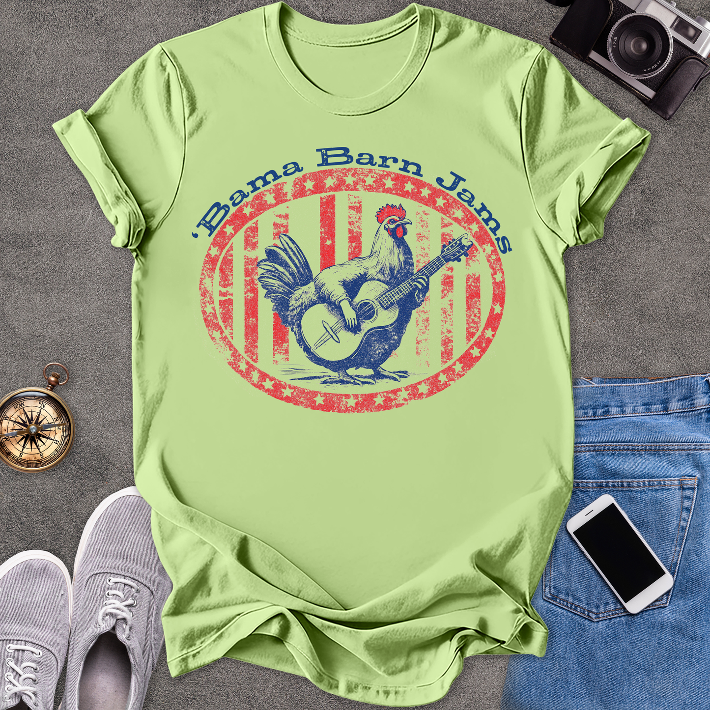 'Bama Barn Jams | Unisex Softstyle T-Shirt | Fun and Casual Music Lover Tee