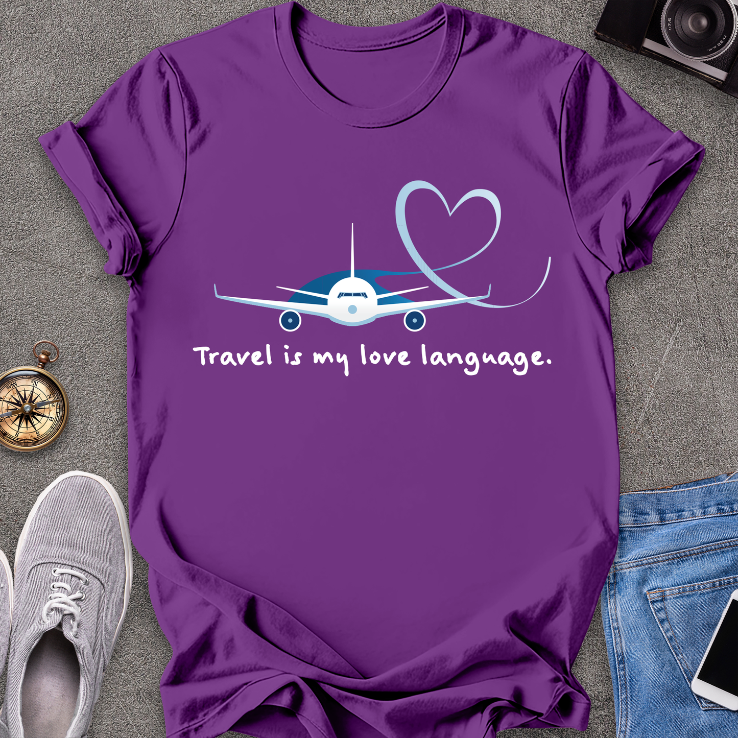 Travel Love Plane Unisex T-Shirt