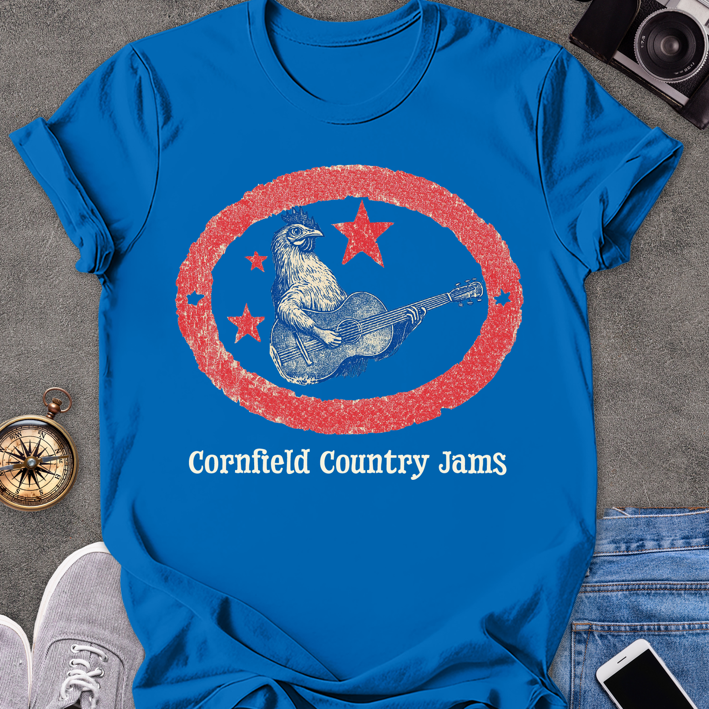 Cornfield Country Jams | Unisex Softstyle T-Shirt | Fun and Casual Music Lover Tee
