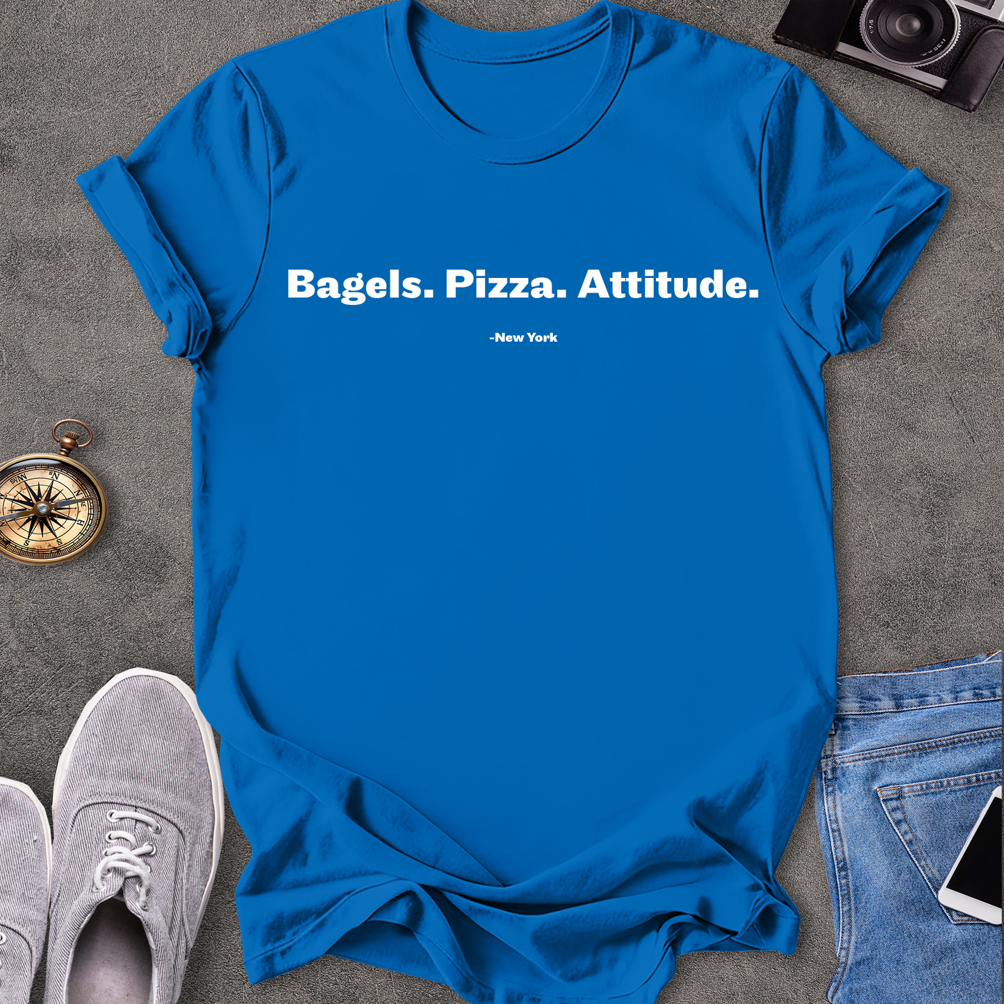 Bagels. Pizza. Attitude. New York T-Shirt