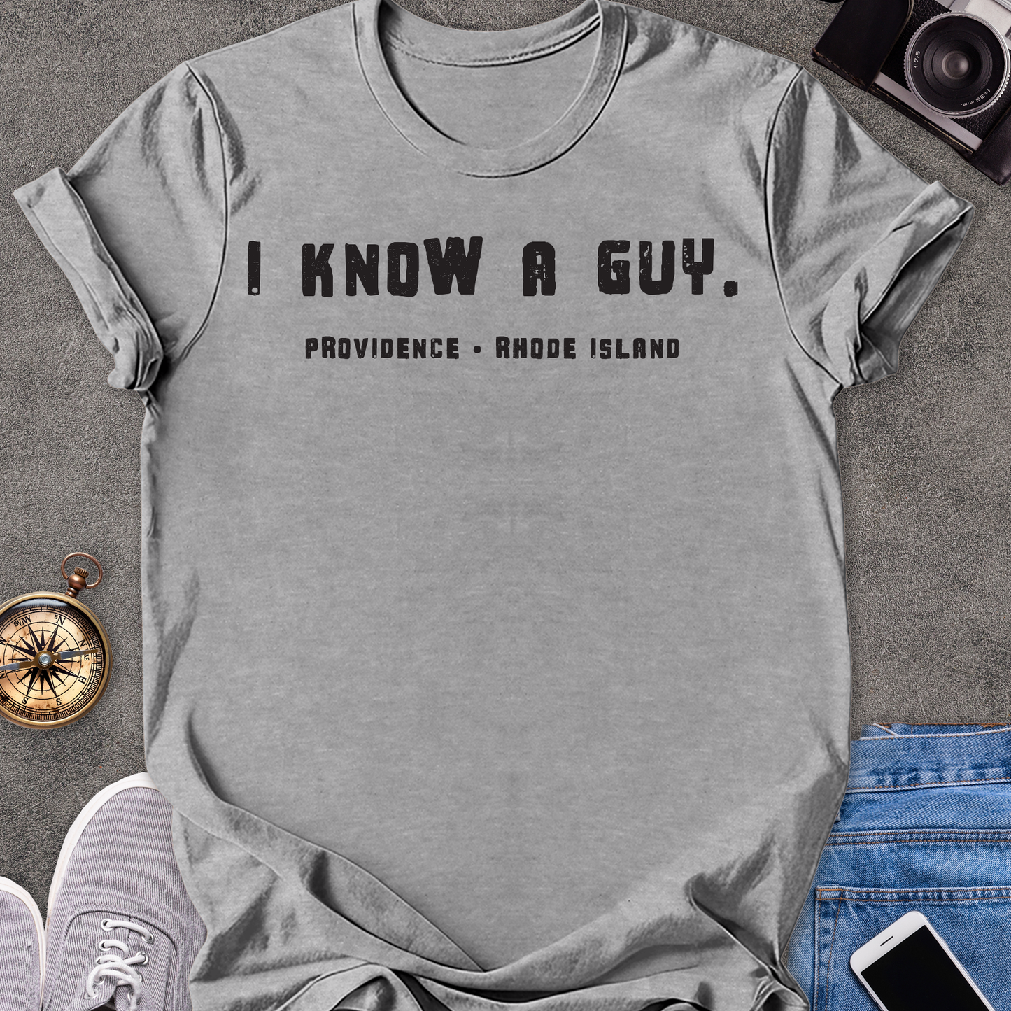 I Know A Guy - Providence, Rhode Island| Unisex Softstyle T-Shirt | Rhode Island Travel Tee