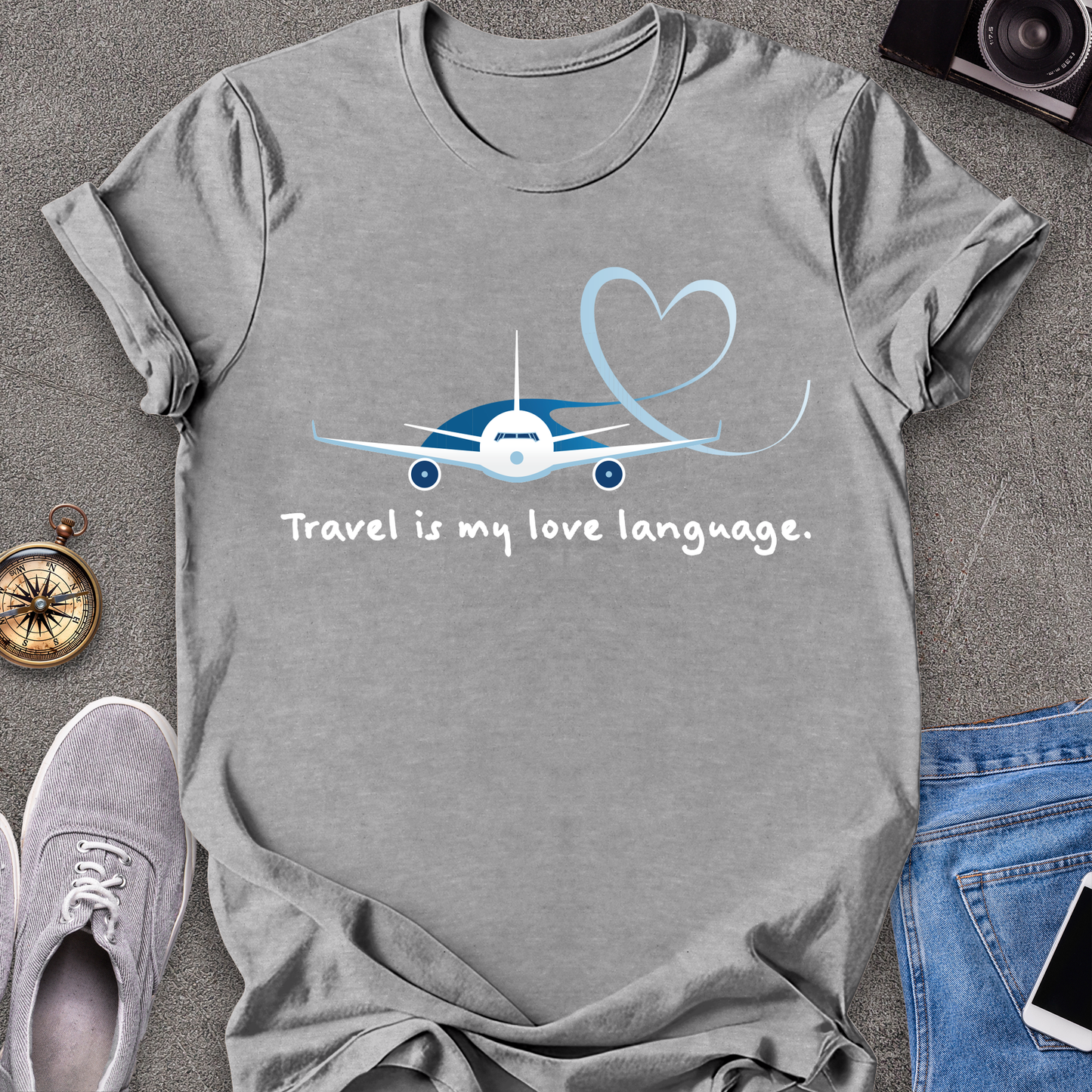 Travel Love Plane Unisex T-Shirt