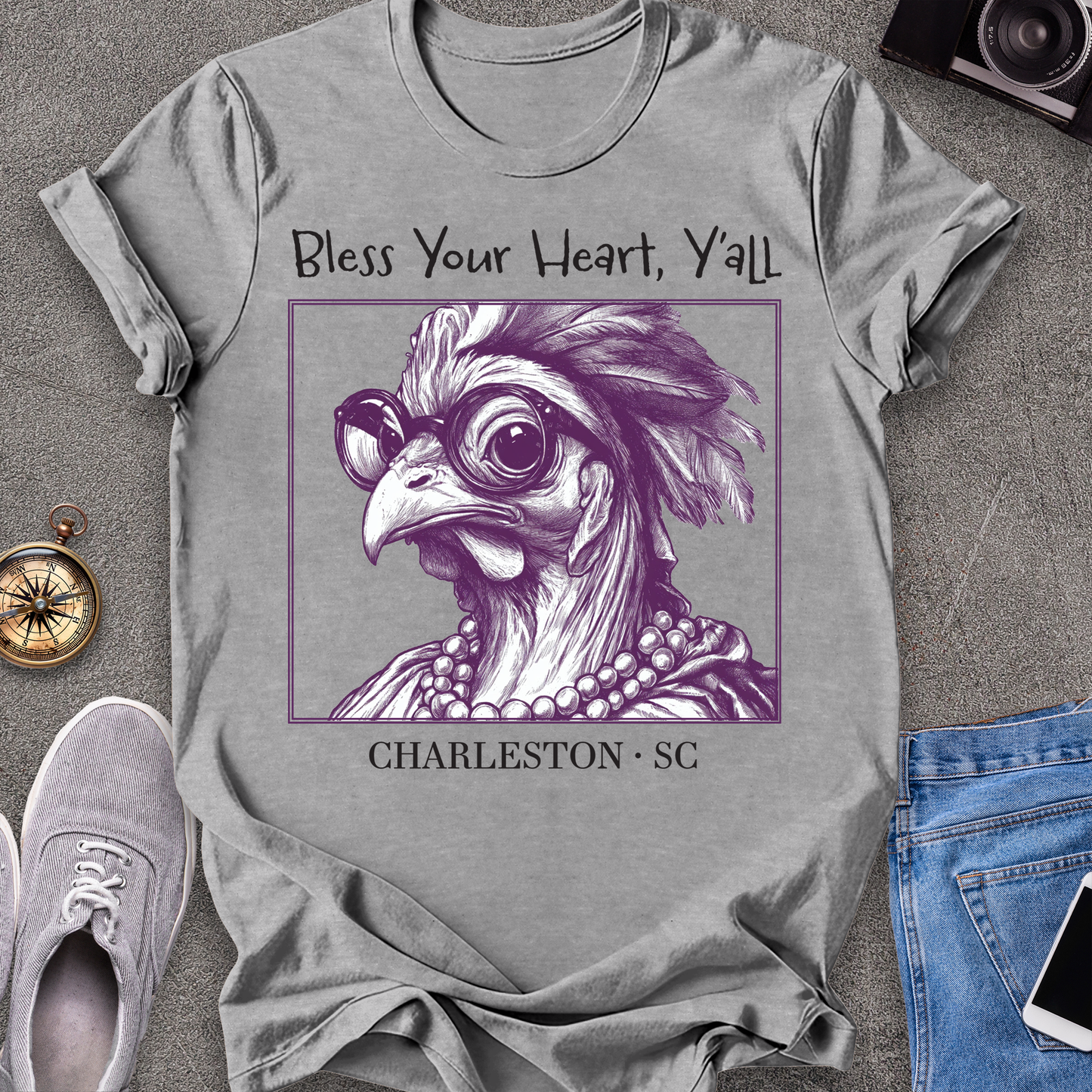 Bless Your Heart Y'all Charleston,South Carolina T-Shirt