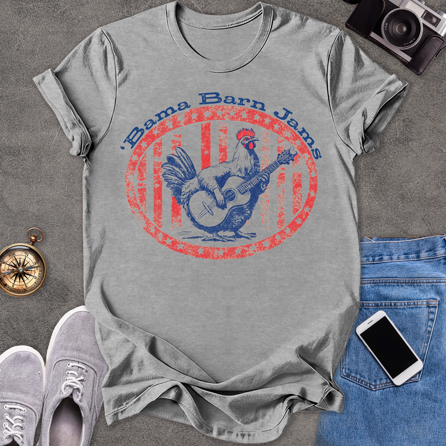 'Bama Barn Jams | Unisex Softstyle T-Shirt | Fun and Casual Music Lover Tee