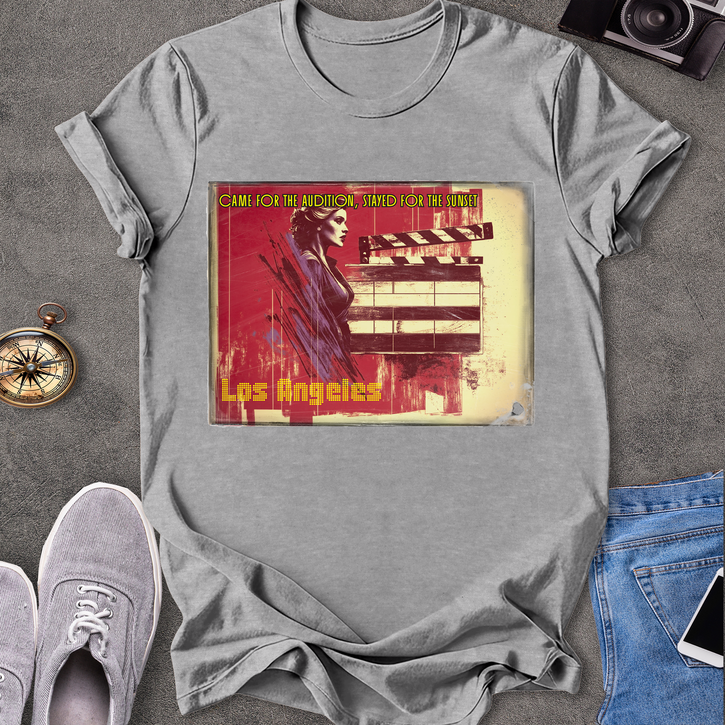 Came For The Audtion, Stayed For The Sunset, Los Angels T-Shirt