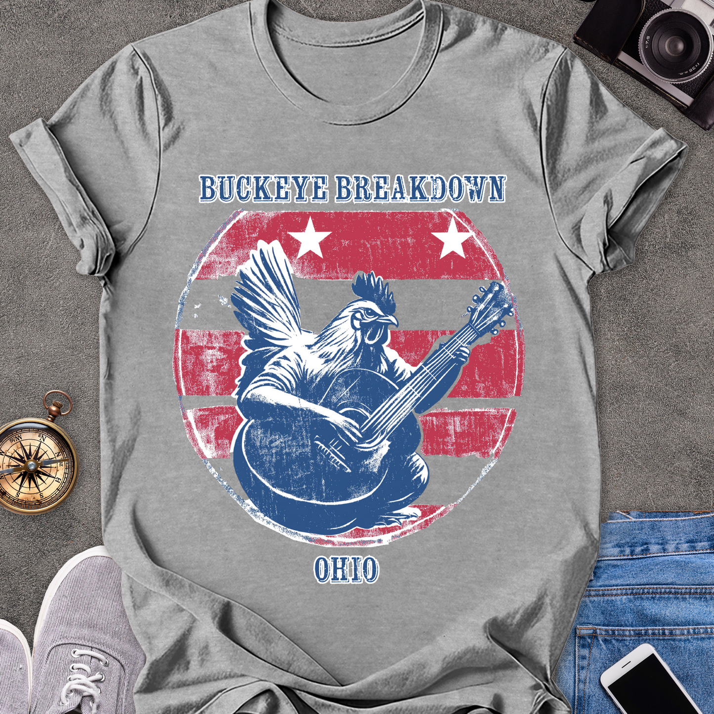 Buckeye Breakdown - Ohio | Unisex Softstyle T-Shirt | Fun and Casual Music Lover Tee
