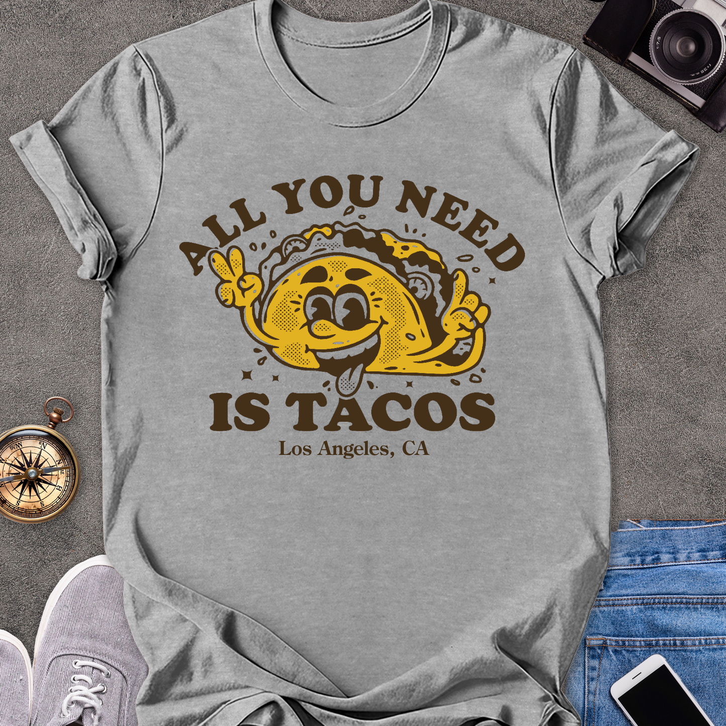 All You Need Is Tacos - Los Angeles, CA | Unisex Softstyle T-Shirt | California Foodie Travel Tee