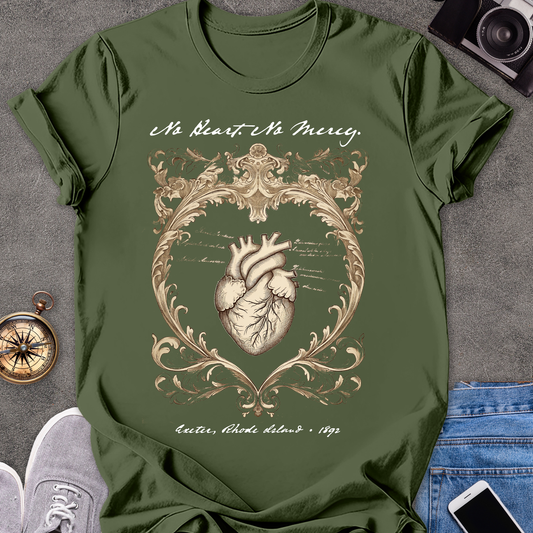 No Heart. No Mercy. Exeter, Rhode Island| Unisex Softstyle T-Shirt | Vampire Travel Tee