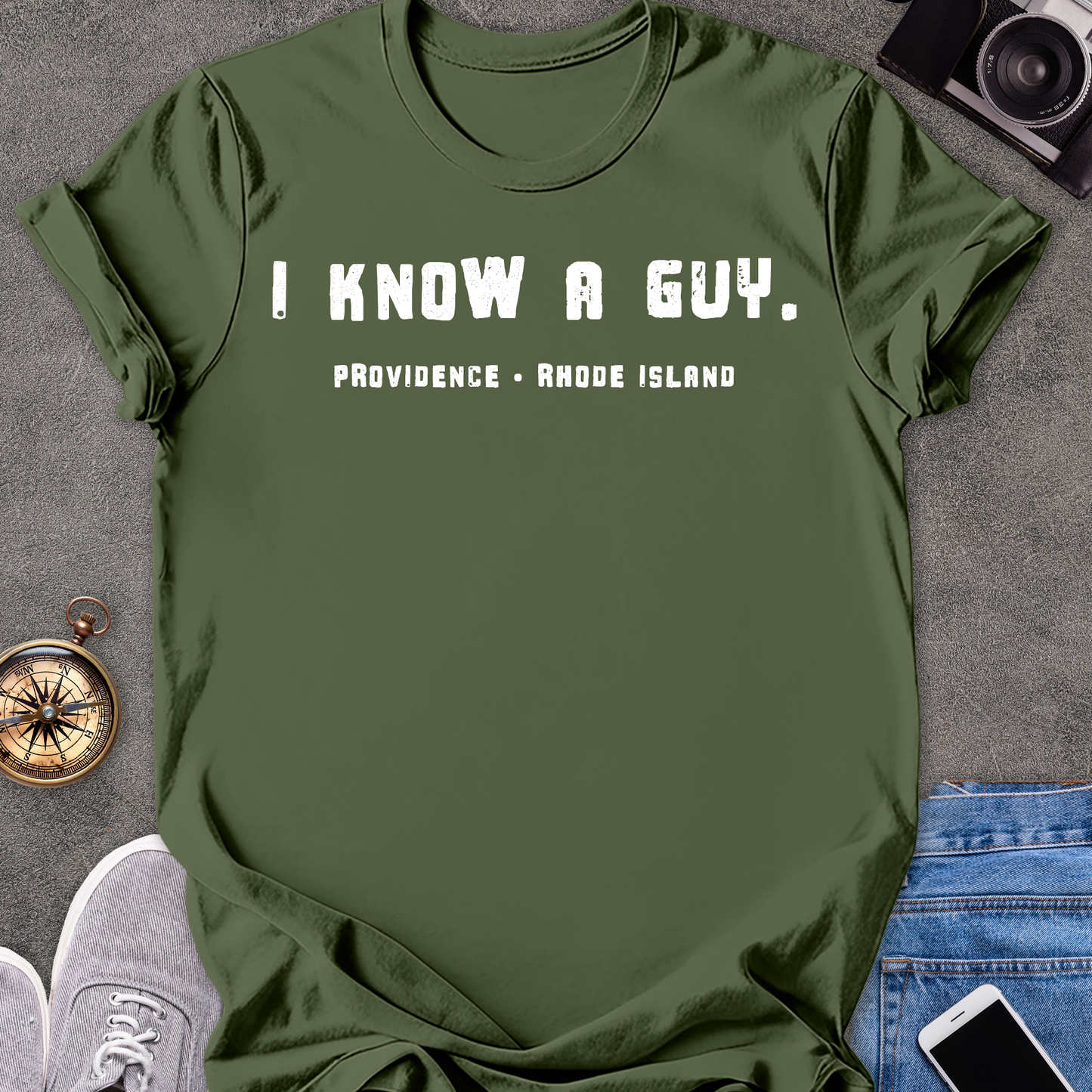 I Know A Guy - Providence, Rhode Island| Unisex Softstyle T-Shirt | Rhode Island Travel Tee