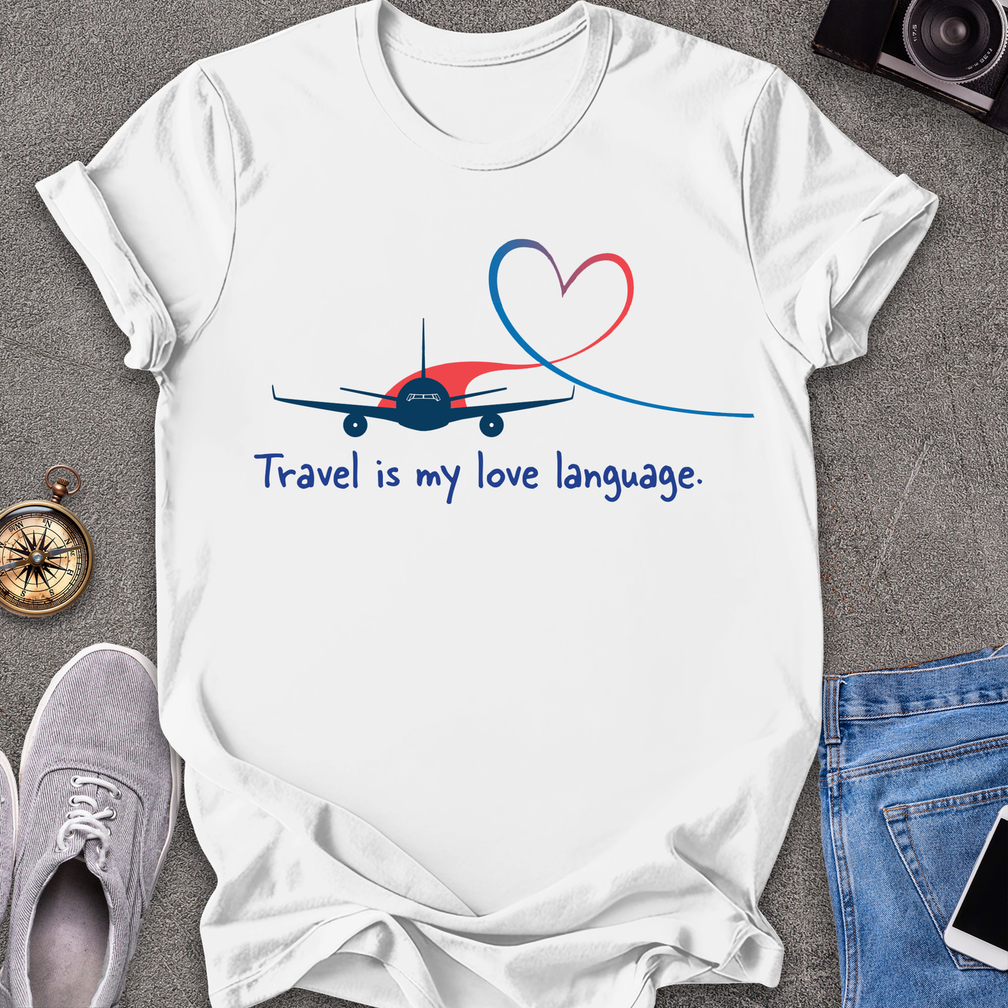 Travel Love Plane Unisex T-Shirt