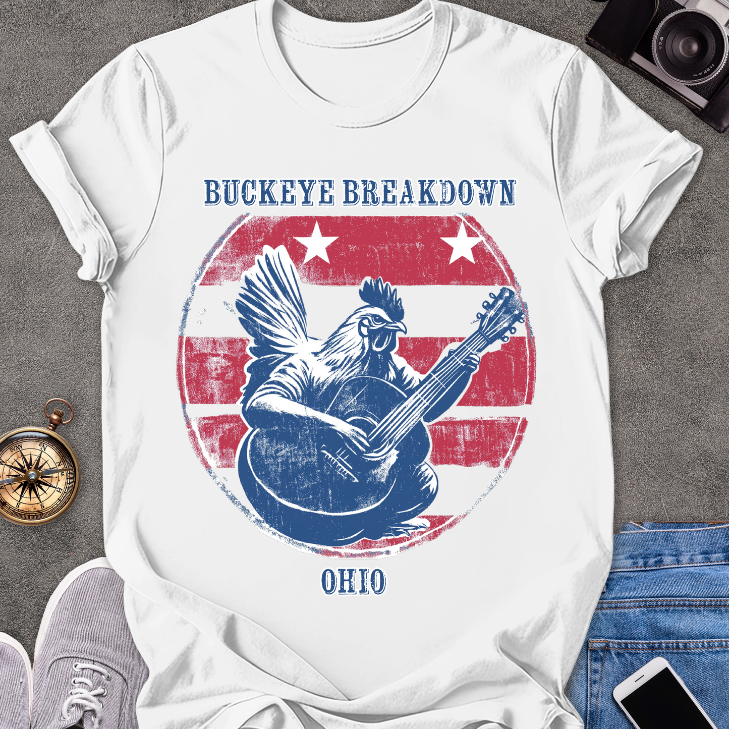 Buckeye Breakdown - Ohio | Unisex Softstyle T-Shirt | Fun and Casual Music Lover Tee