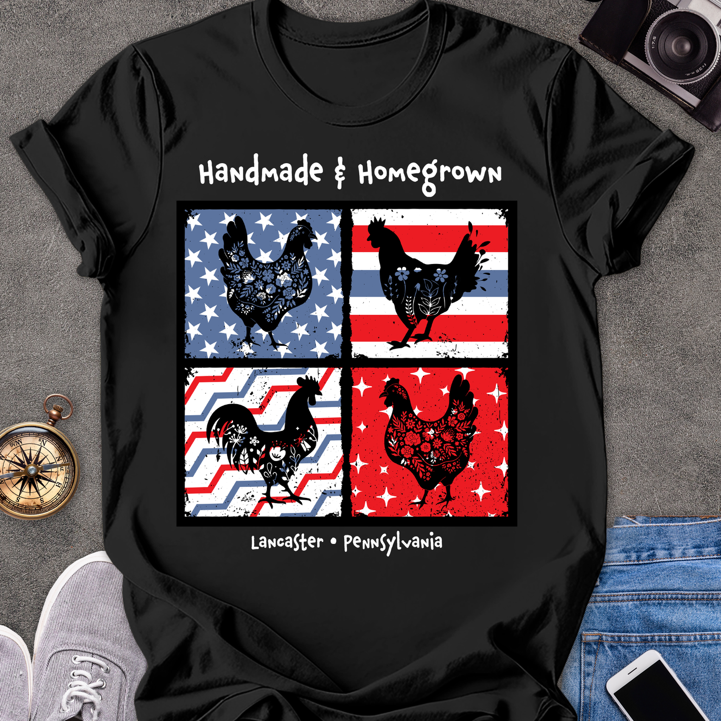 Handmade & Homegrown - Lancaster, Pennsylvania | Unisex Softstyle T-Shirt | Pennsylvania Travel Tee