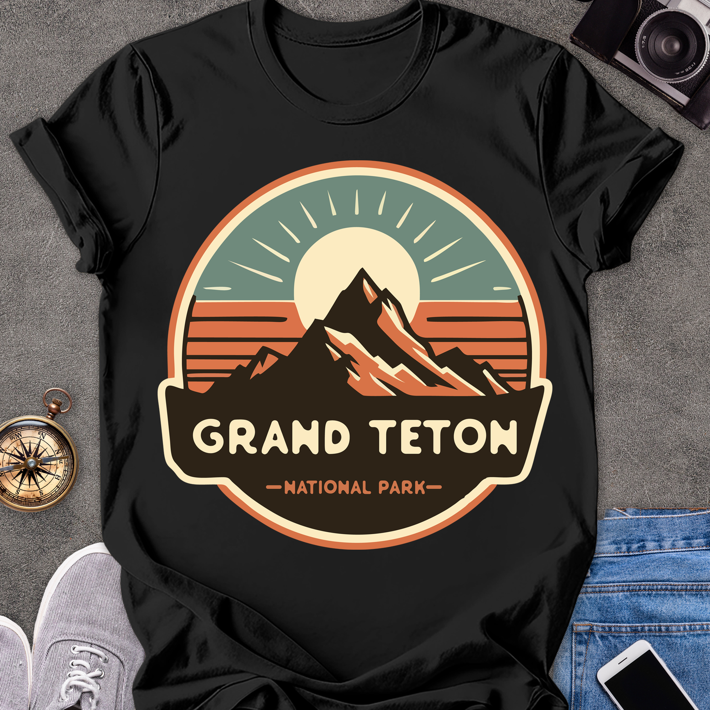 Grand Teton National Park| Unisex Softstyle T-Shirt | Adventure Travel Tee