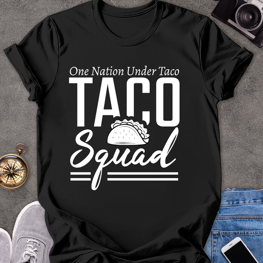 Taco Squad-One Nation Under Taco | Unisex Softstyle T-Shirt | Foodie Travel Tee