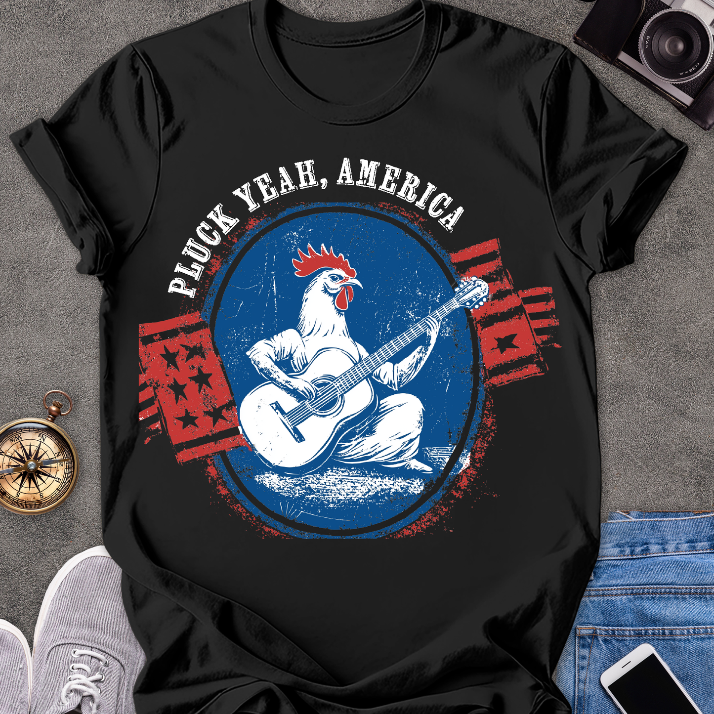 Pluck Yeah, America | Unisex Softstyle T-Shirt | USA Travel Tee