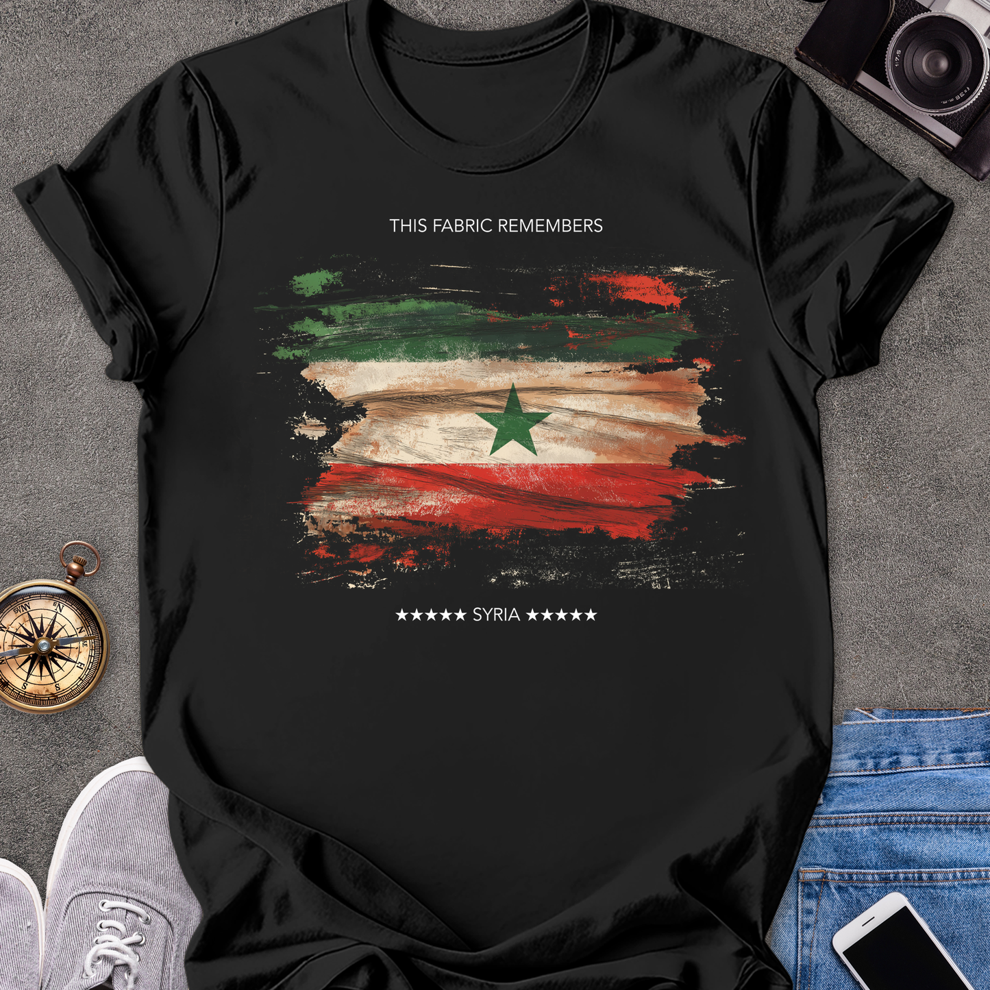 This Fabric Remembers - Syria | Unisex Softstyle T-Shirt | Syria Travel Tee