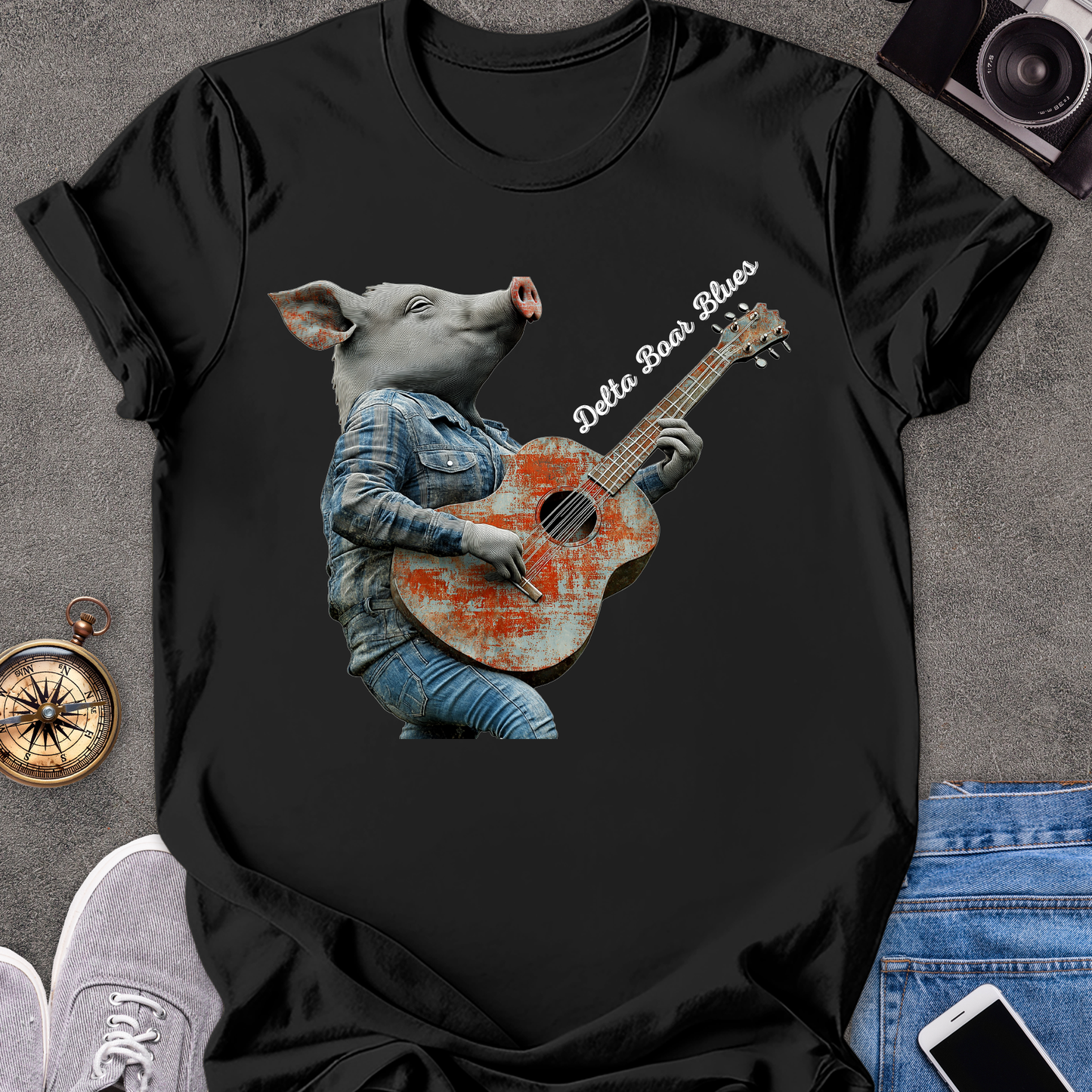 Delta Boar Blues | Unisex Softstyle T-Shirt | Southern Travel Tee
