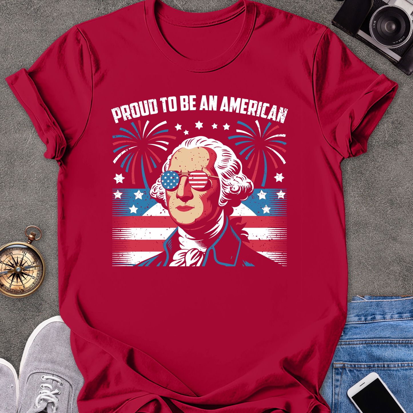 Proud to be an American | Unisex Softstyle T-Shirt | USA Travel Tee