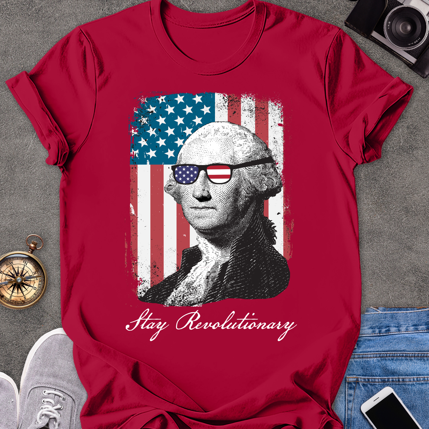 Stay Revolutionary | Unisex Softstyle T-Shirt | USA Travel Tee