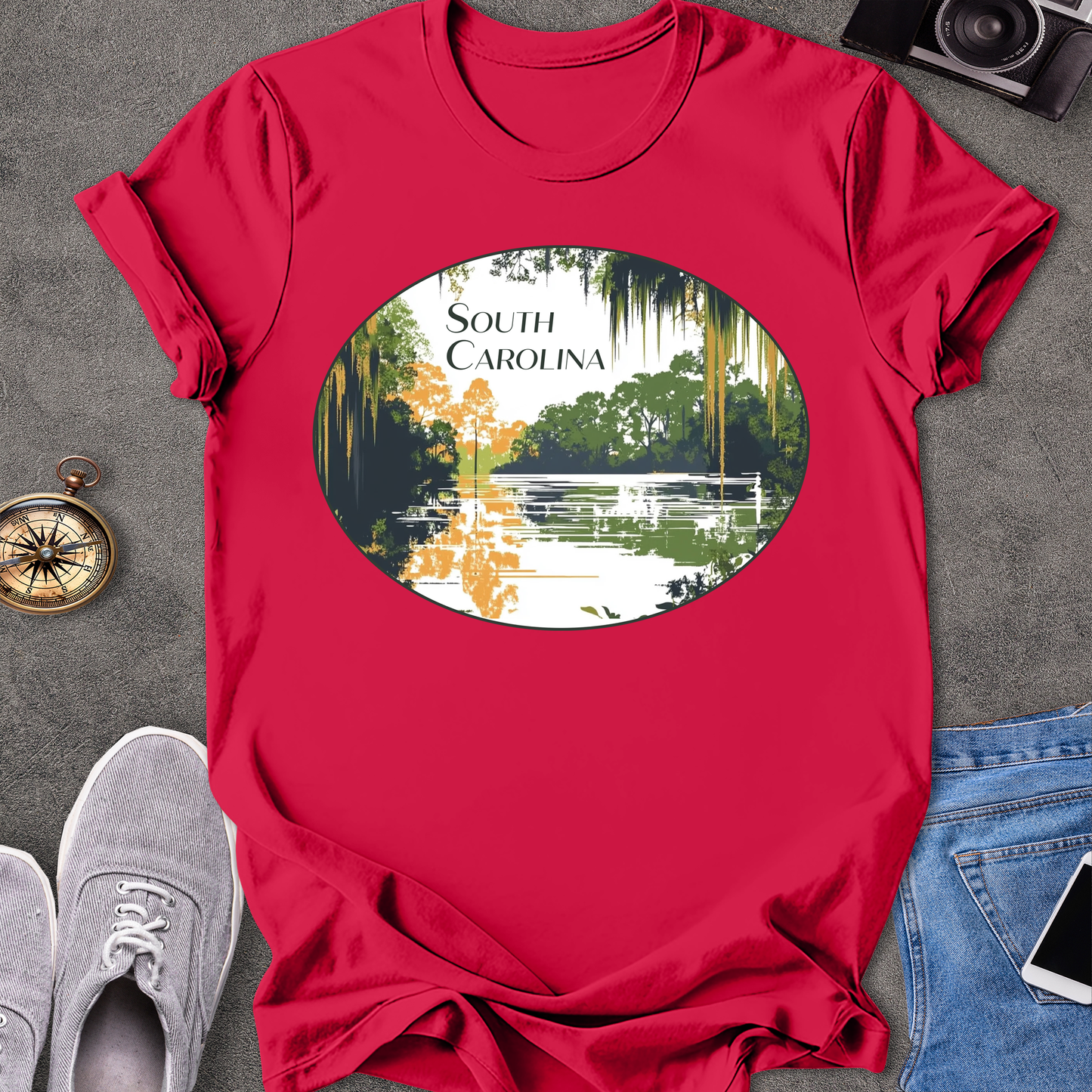 South Carolina - Moss in the Trees T-Shirt