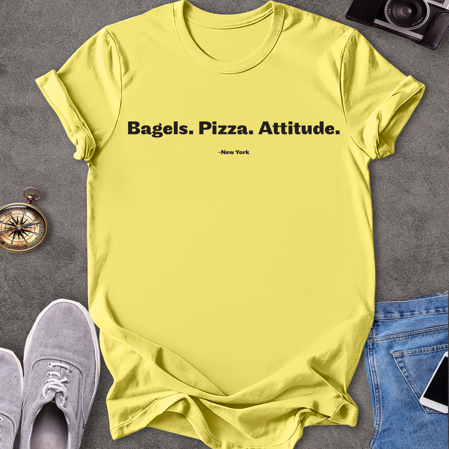 Bagels. Pizza. Attitude. New York T-Shirt