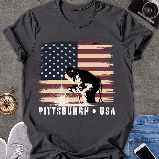 Pittsburgh USA | Unisex Softstyle T-Shirt | Travel Tee