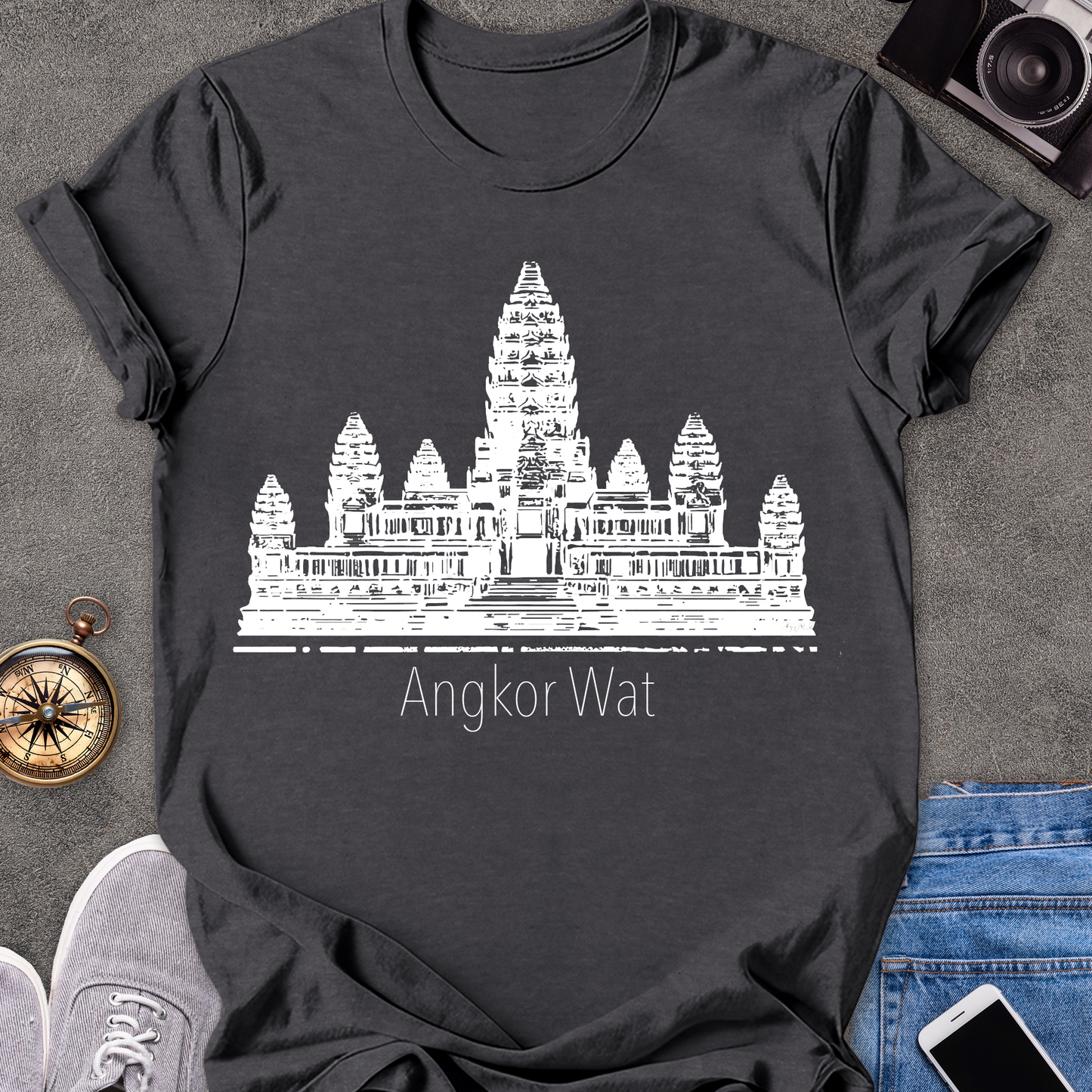 Angkor Wat | Unisex Softstyle T-Shirt | Cambodia Travel Tee