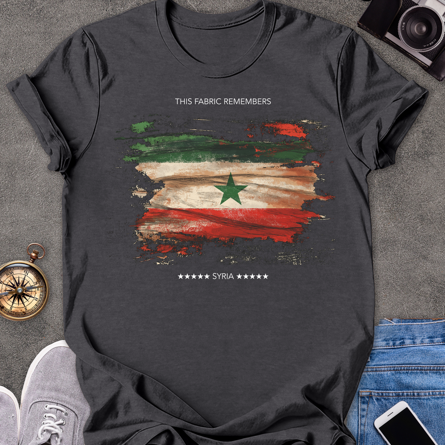 This Fabric Remembers - Syria | Unisex Softstyle T-Shirt | Syria Travel Tee