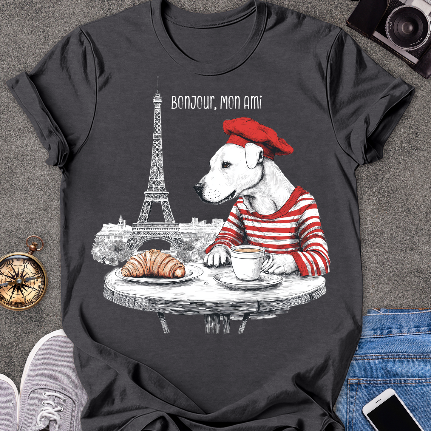 Bonjour, Mon Ami| Unisex Softstyle T-Shirt | France Travel Tee