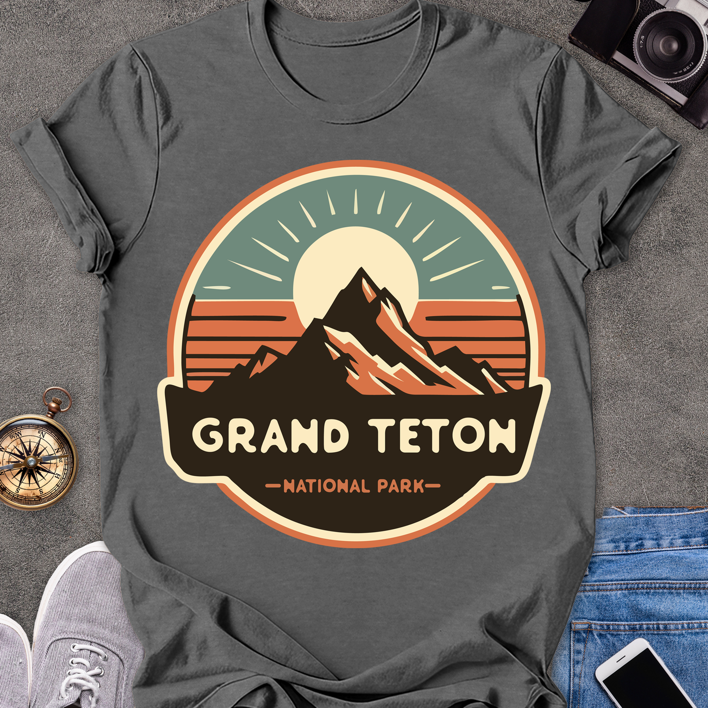 Grand Teton National Park| Unisex Softstyle T-Shirt | Adventure Travel Tee