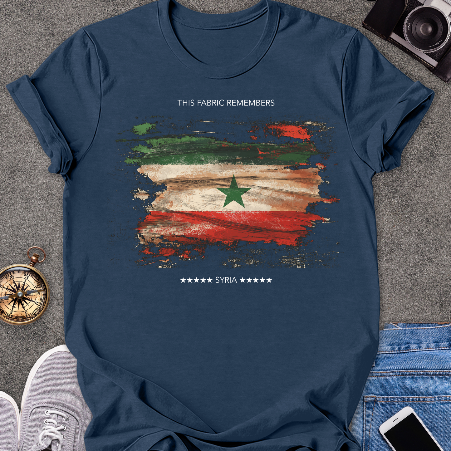 This Fabric Remembers - Syria | Unisex Softstyle T-Shirt | Syria Travel Tee
