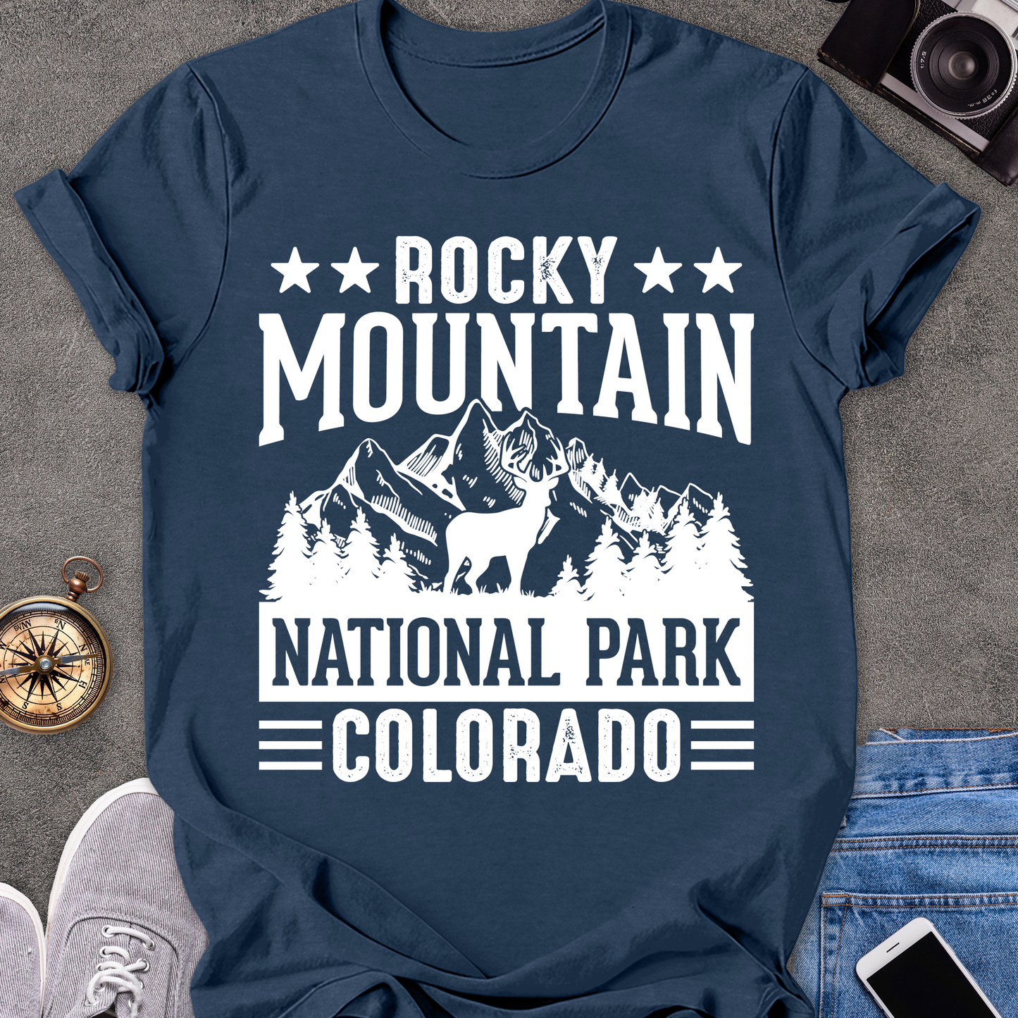 Rocky Mountain National Park, Colorado| Unisex Softstyle T-Shirt | Colorado Travel Tee