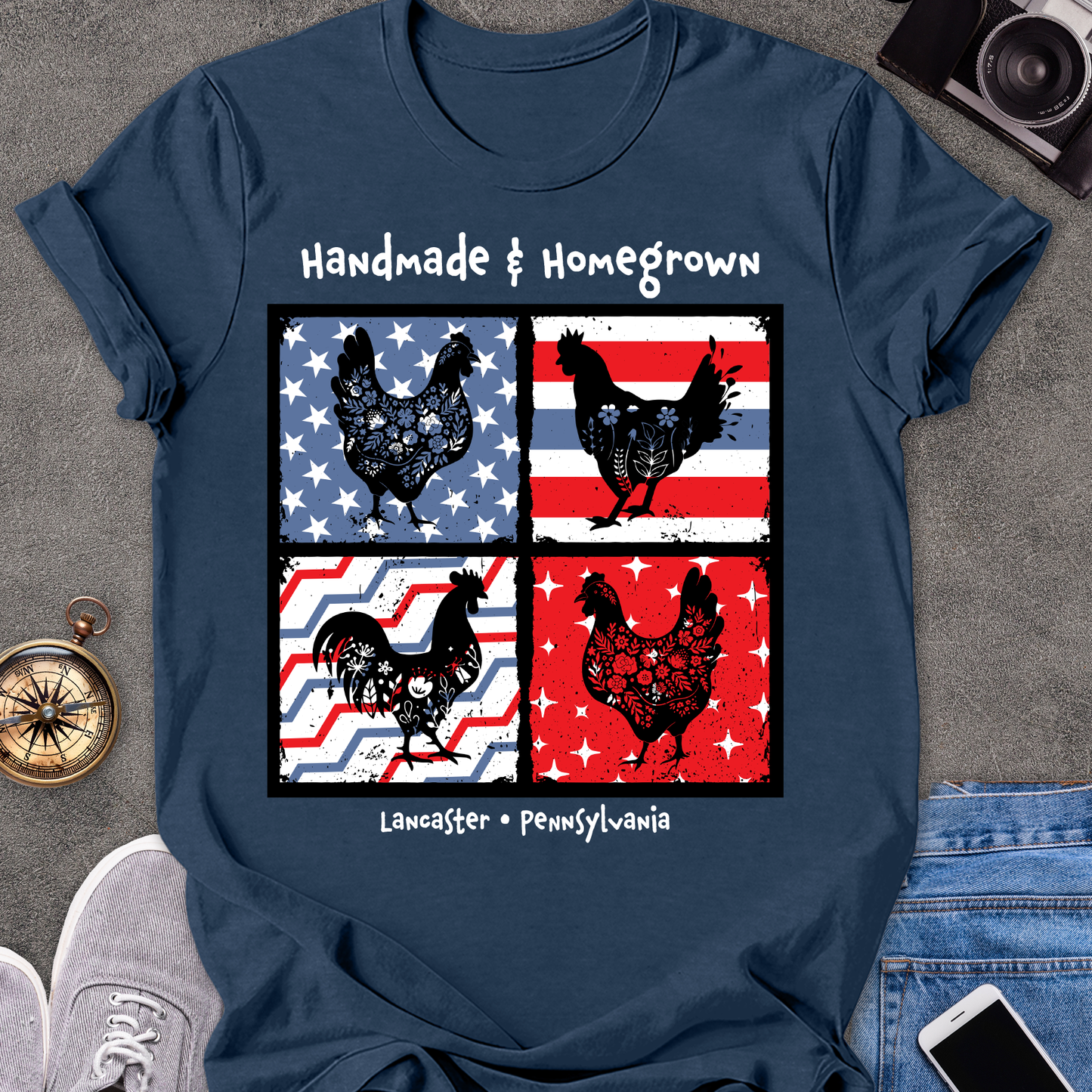 Handmade & Homegrown - Lancaster, Pennsylvania | Unisex Softstyle T-Shirt | Pennsylvania Travel Tee