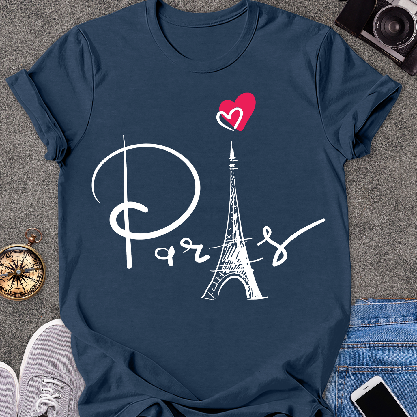 Paris | Unisex Softstyle T-Shirt | French Travel Tee