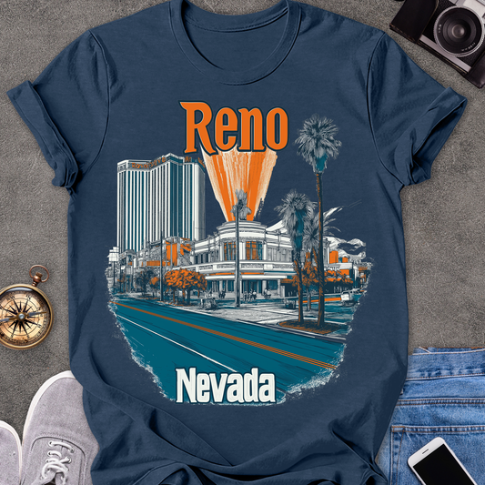 Reno Nevada| Unisex Softstyle T-Shirt | Reno Travel Tee