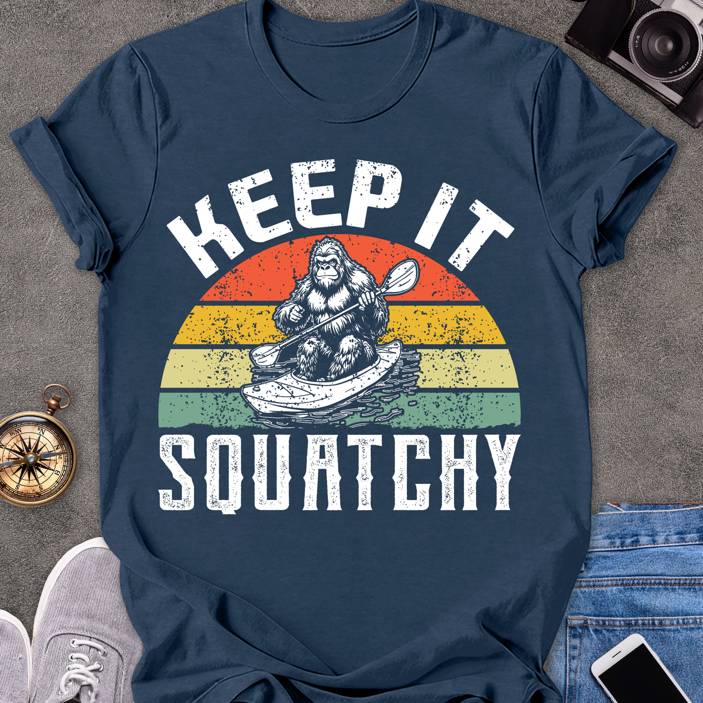 Keep It Squatchy| Unisex Softstyle T-Shirt | Bigfoot Travel Tee