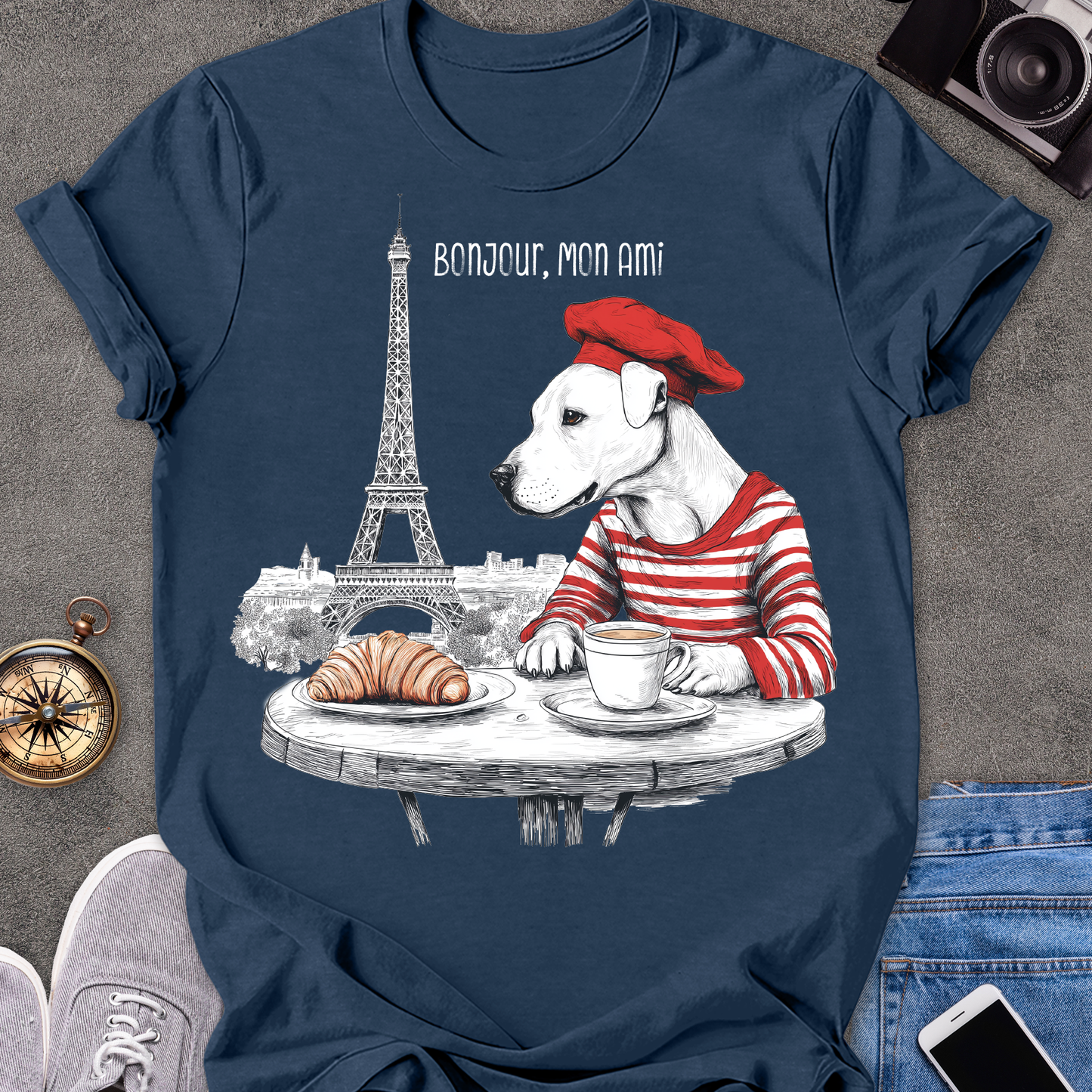 Bonjour, Mon Ami| Unisex Softstyle T-Shirt | France Travel Tee