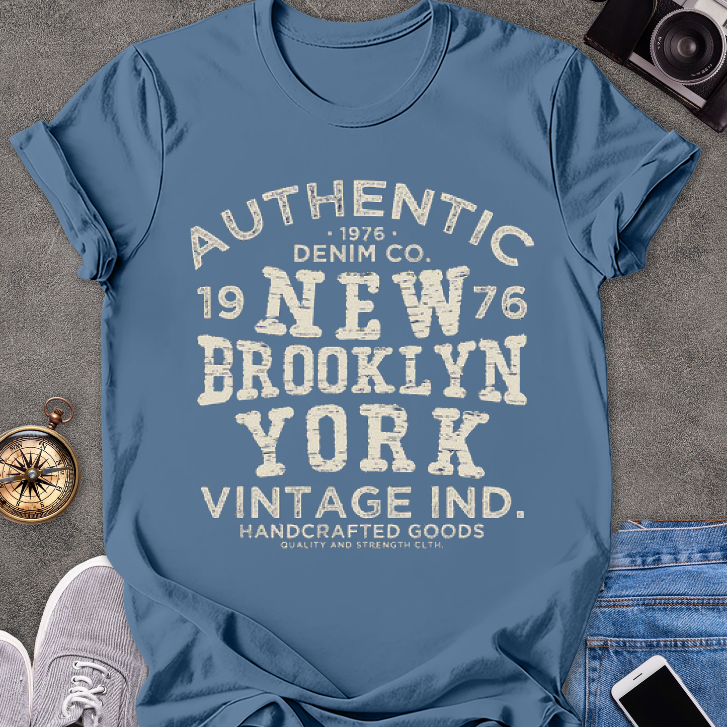 Authentic 1976 Brooklyn New York | Unisex Softstyle T-Shirt | Retro Style New York Travel Tee