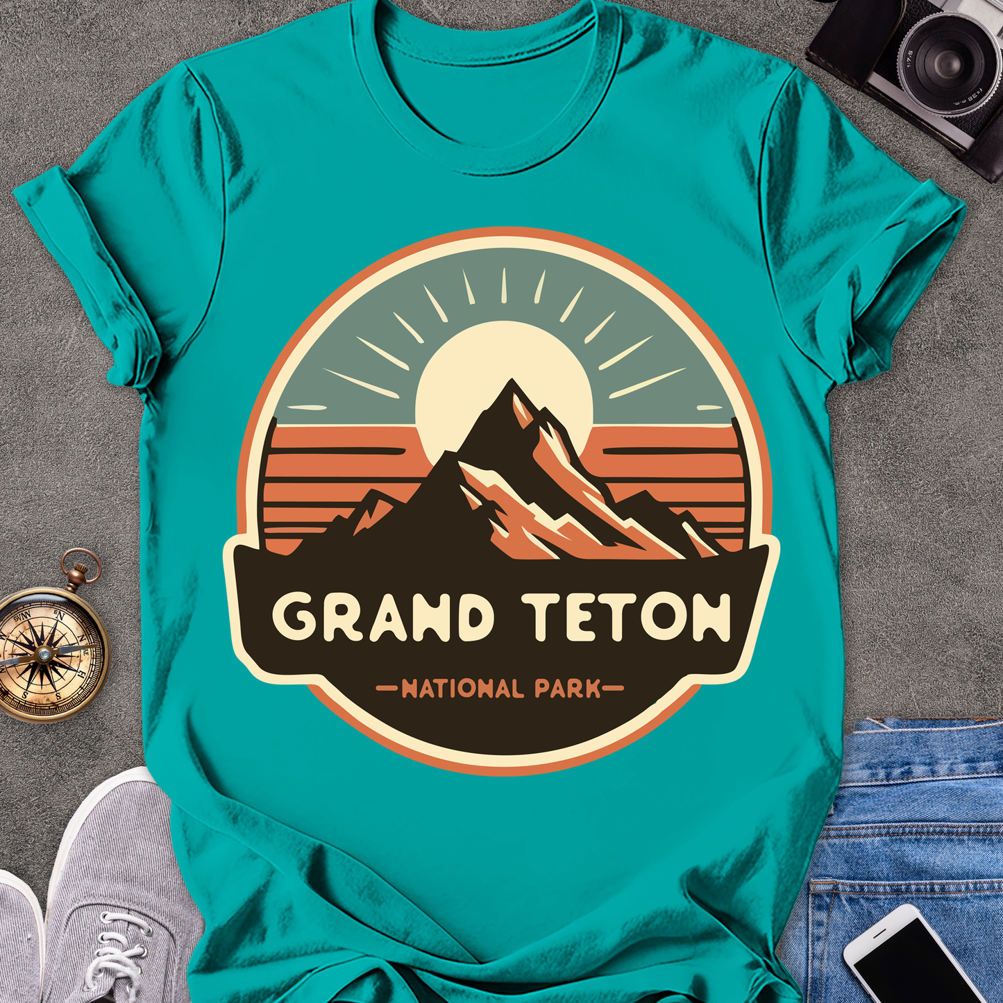 Grand Teton National Park| Unisex Softstyle T-Shirt | Adventure Travel Tee