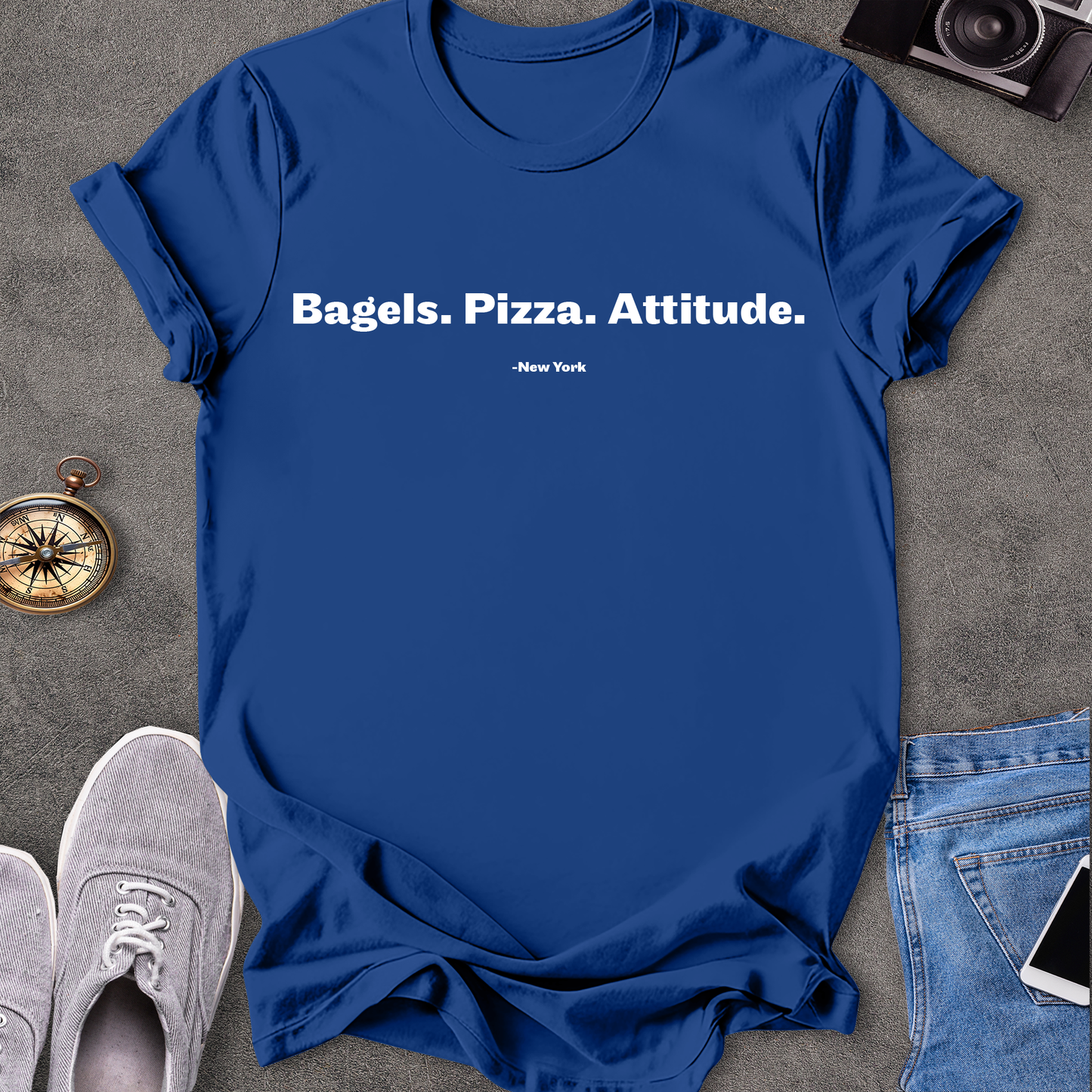Bagels. Pizza. Attitude. New York T-Shirt